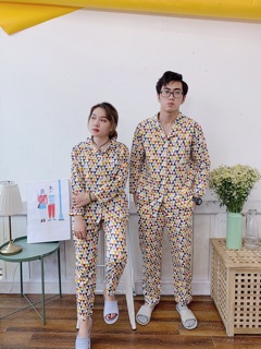 PIJAMA BỘ THÔ TAY DÀI QUẦN DÀI