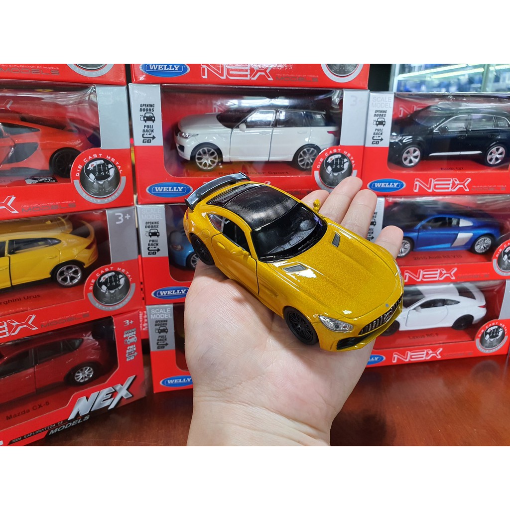 Xe Mô Hình Mercedes-AMG GT-R 1:36 Welly ( Vàng )