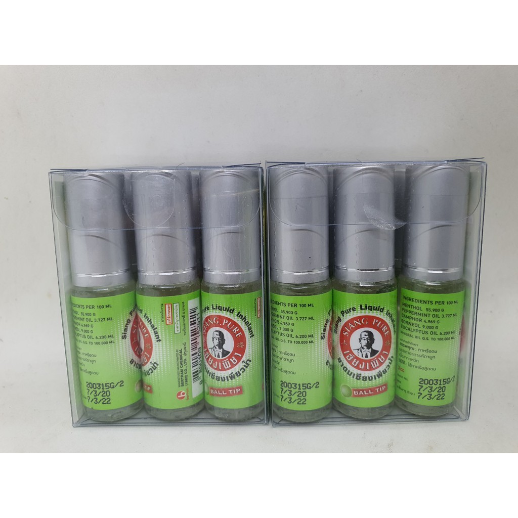 Dầu lăn siang pure ball tip thái lan màu trắng 3cc