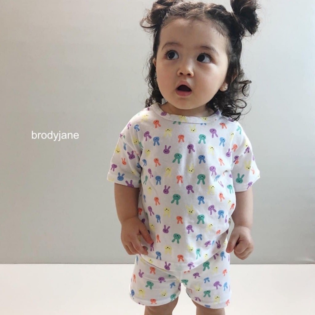 Bộ Cộc Tay Thun Lạnh Minky Mom Thỏ 7 Màu Chất Cực Đẹp Cho Bé Trai Bé Gái Unchi Store (QATE297)