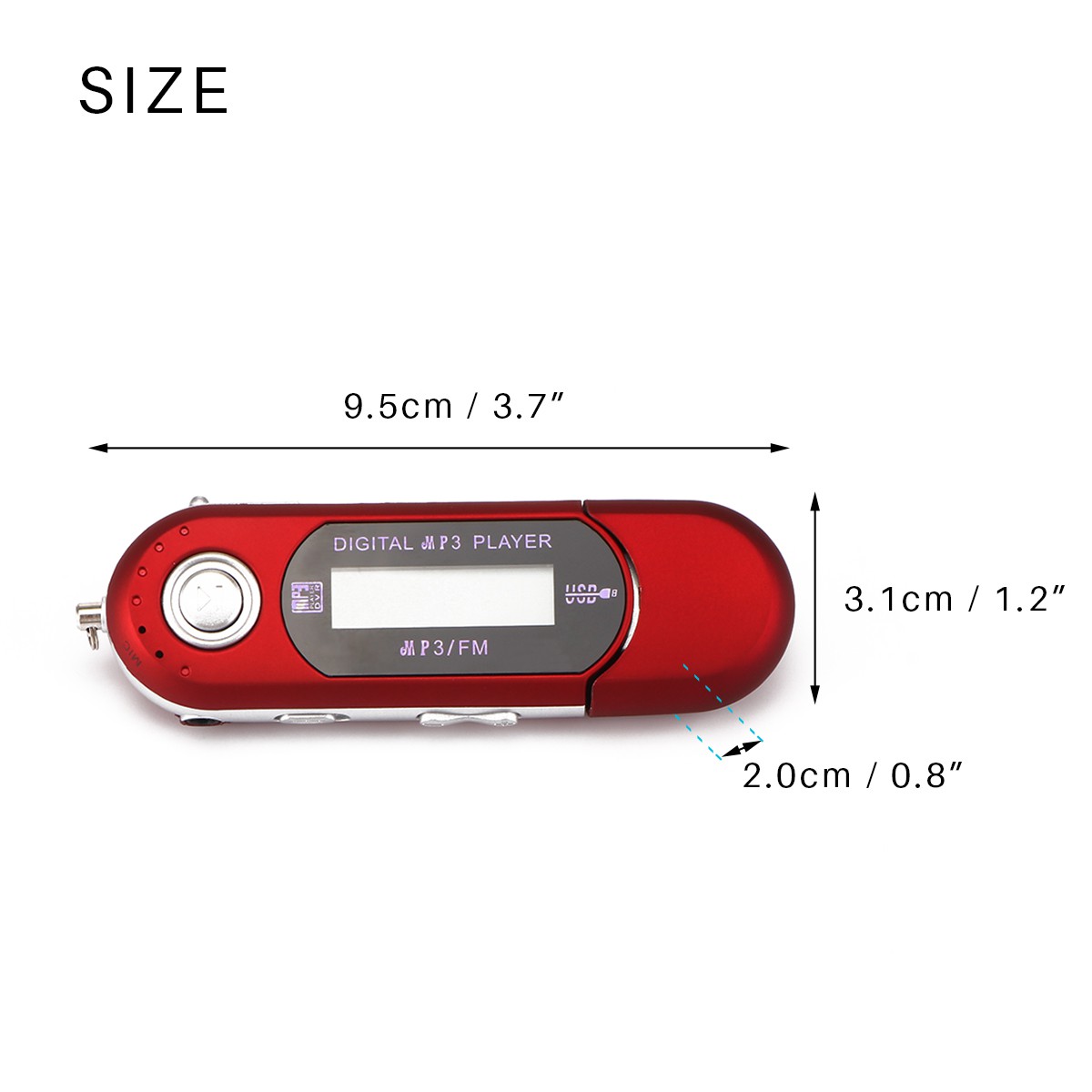 Máy Nghe Nhạc Mp3 Mini Ygcx05 Hỗ Trợ Thẻ Nhớ 32gb Tf & Fm