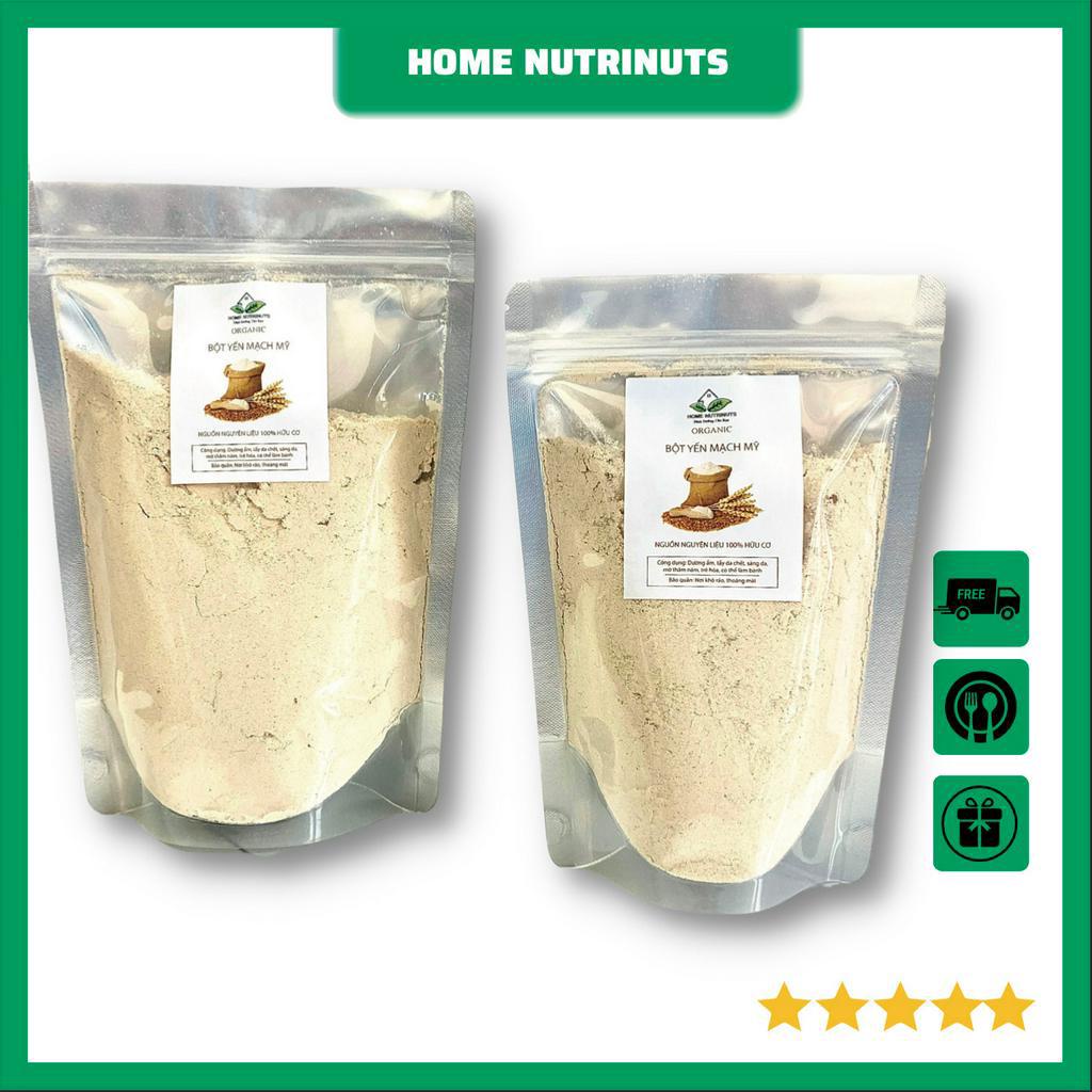 Bột Yến Mạch Mỹ nguyên chất, xay mịn 500gr, dưỡng da, đắp mặt, ăn uống, làm bánh
