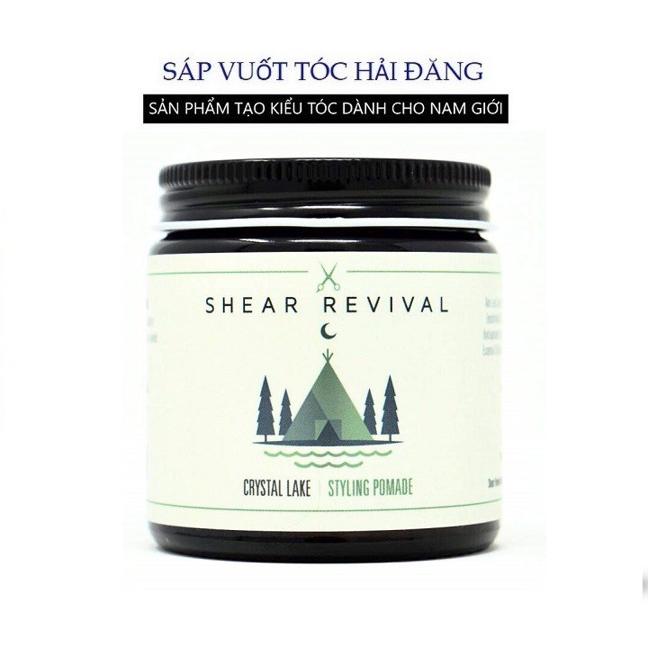 [ Chính Hãng USA ] Sáp vuốt tóc Shear Revial CRYSTAL LAKE STYLING POMADE - 96g