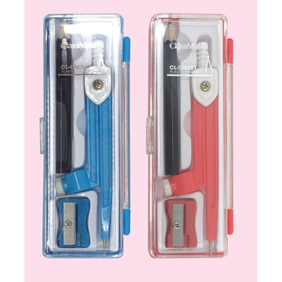 Bộ Compa + Bút Chì Gỗ + Chuốt Chì - Classmate CL-CM301 (Mẫu Màu Giao Ngẫu Nhiên)