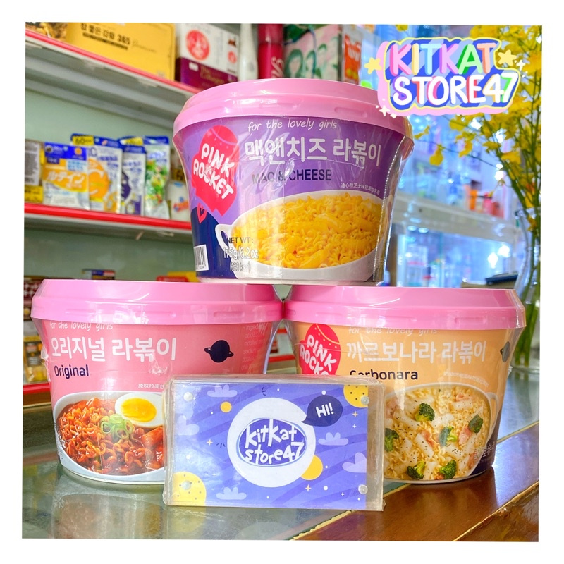 BÁNH GẠO & MÌ TÔ PINK ROCKET - HÀNG NỘI ĐỊA HÀN QUỐC | BigBuy360 - bigbuy360.vn