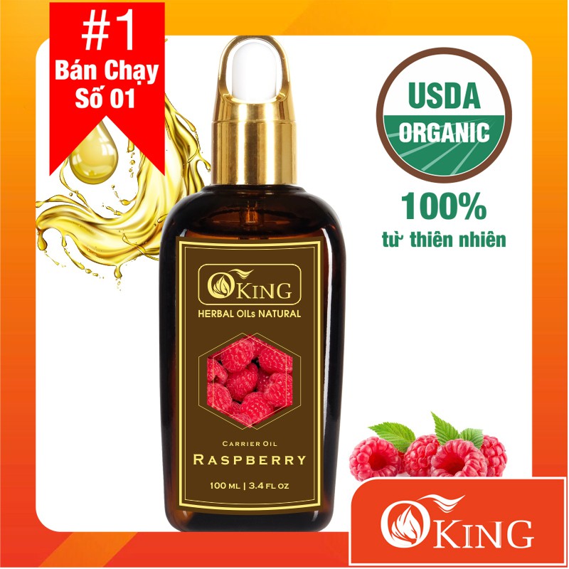 Dầu Hạt Mâm Xôi - Phúc Tử Bồn Nguyên Chất (Raspberry) 100ml