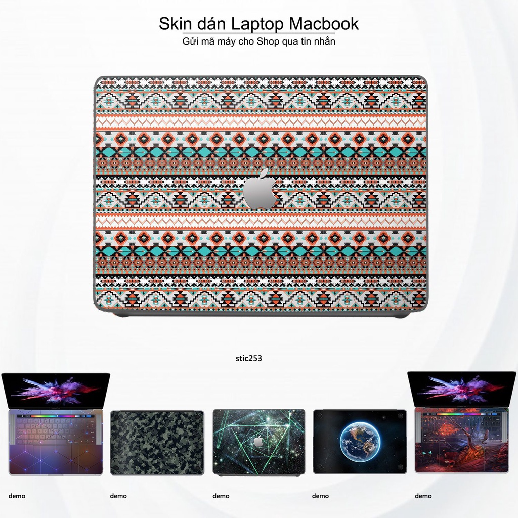 Skin dán Macbook mẫu South Western - stic253 (đã cắt sẵn, inbox mã máy cho shop)