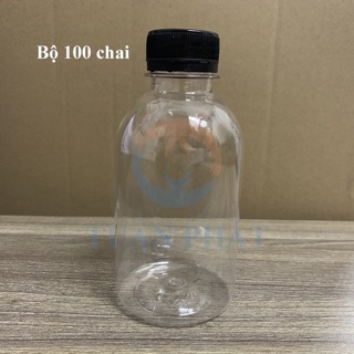 Combo 100 chai nhựa Pet tròn 250ml