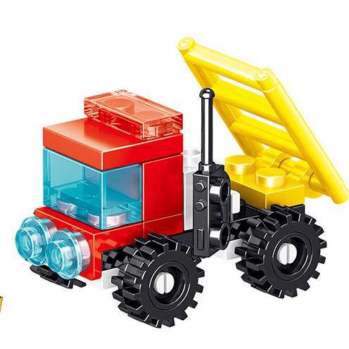 [Mã LIFETOYS1 giảm 30K đơn 99K] Bộ 8 mô hình đồ chơi Lego lắp ráp thành phố cứu hỏa Mini cho bé