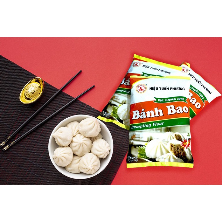 Bột Bánh Bao Tuấn Phương 400 Gam ( Gói ) Có sẵn men nở