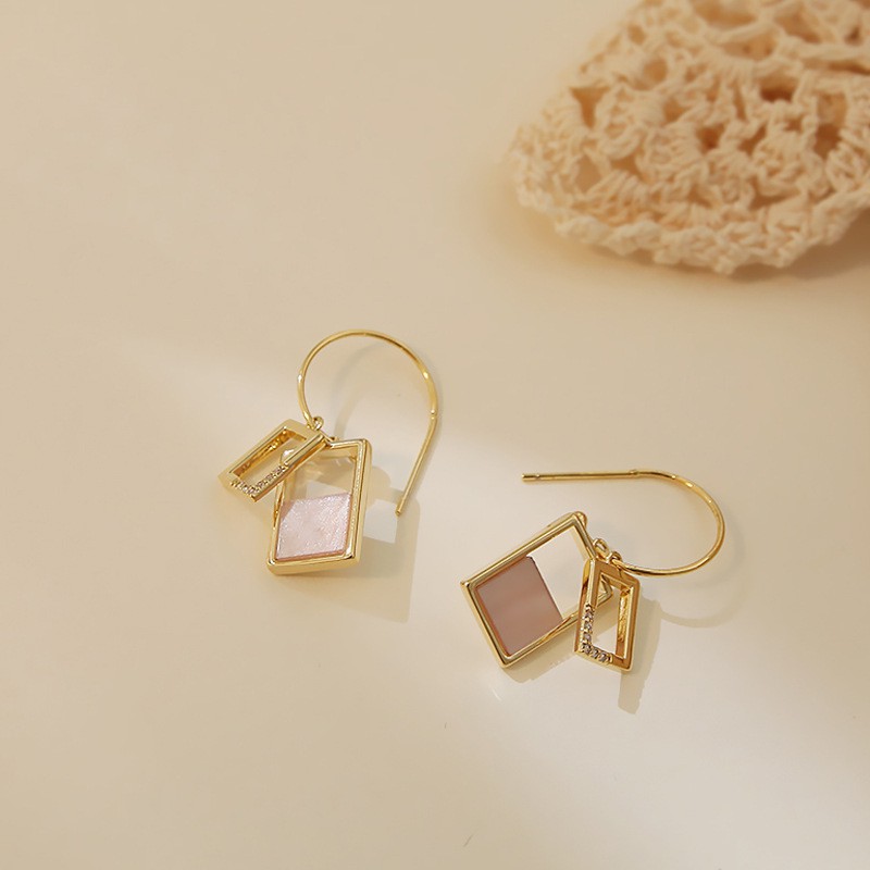[❤️FREESHIP 50K❤️] Khuyên Tai Nữ Hình Học Sang Chảnh, Bông Tai Nữ Thiết Kế Đơn Giản #V3.1