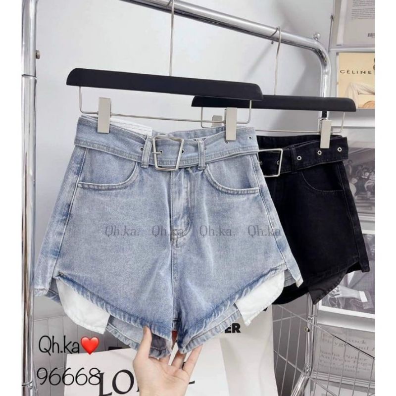 Quần sooc bò đai hàng QCL1