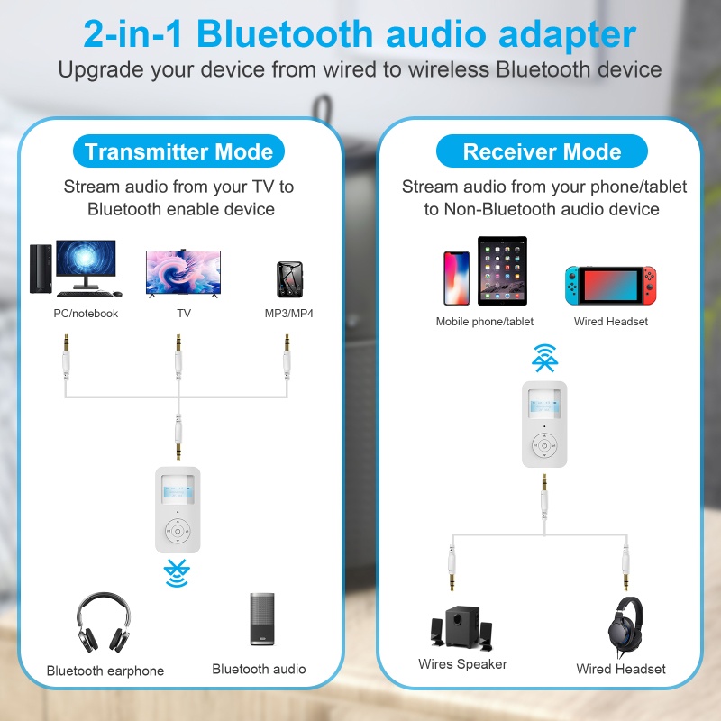 Usb Truyền Phát Tín Hiệu Âm Thanh 2 Trong 1 Đầu Cắm 3.5mm