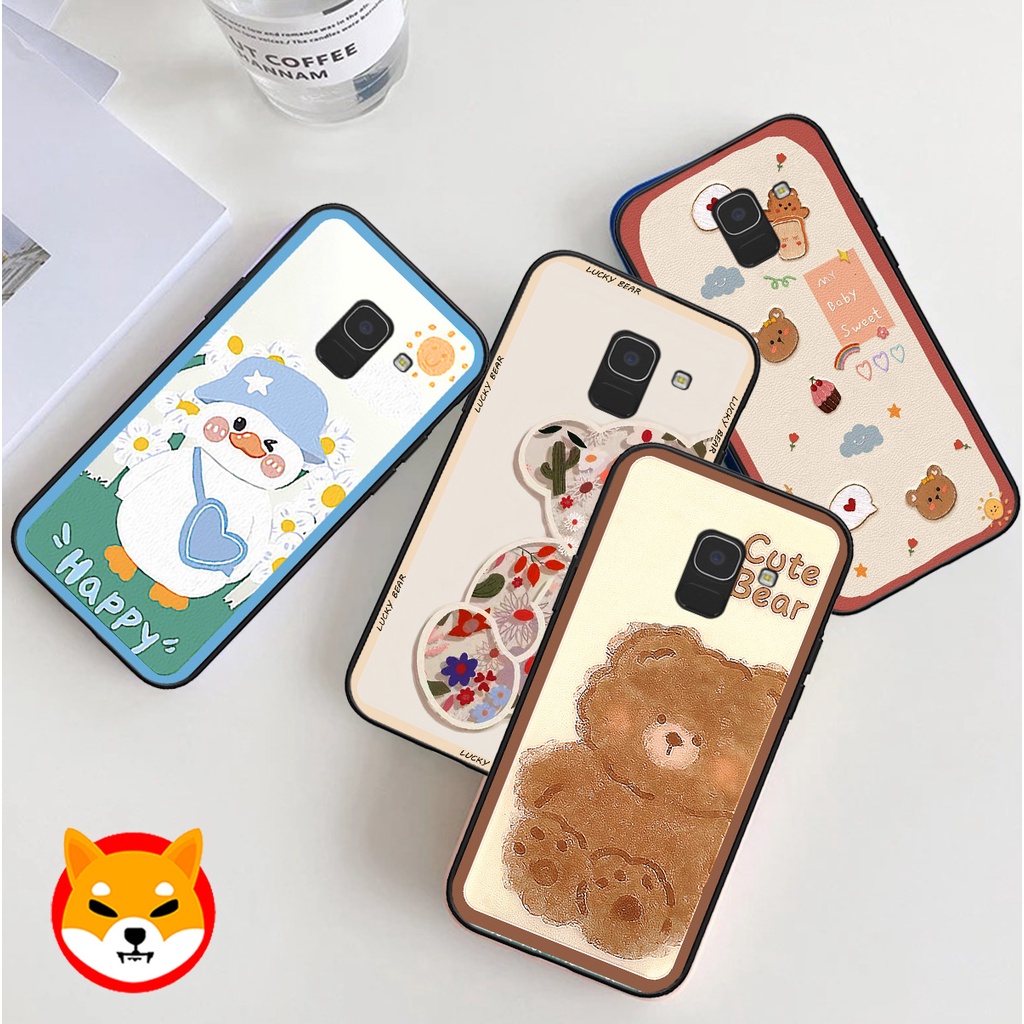Ốp Samsung J6 2018 / J6 Plus / J8 / J6+ in hình gấu , trái tim , vịt cute duck dễ thương
