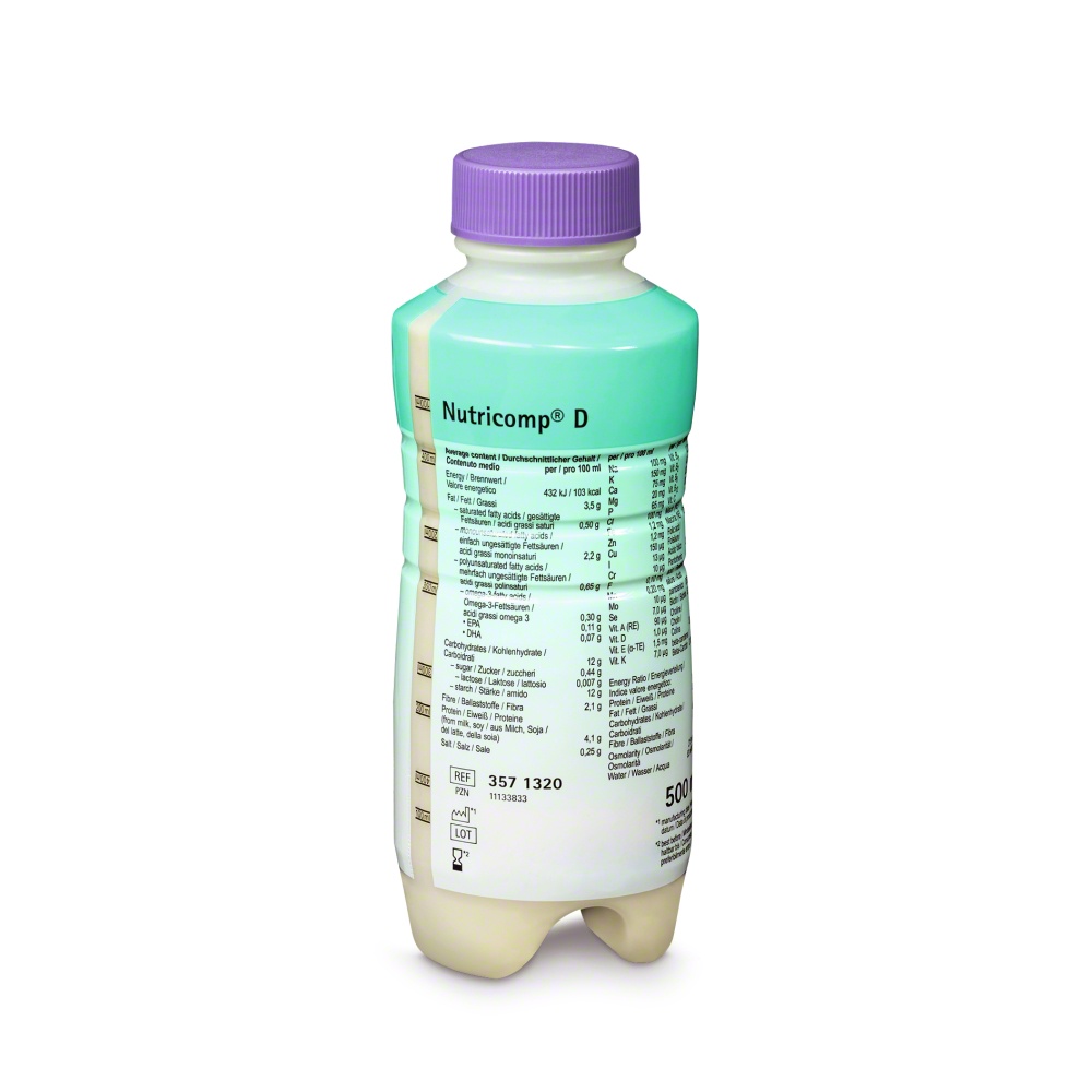 Sữa Nutricomp® D Neutral bổ sung dinh dưỡng qua đường ăn sonde (dây truyển và sữa)