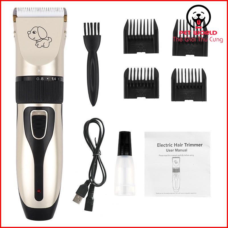 Tông Đơ Cắt Lông Chó Mèo Clipper Cao Cấp Full Phụ Kiện Bảo Hành 1 Đổi 1 Nếu Có Lỗi