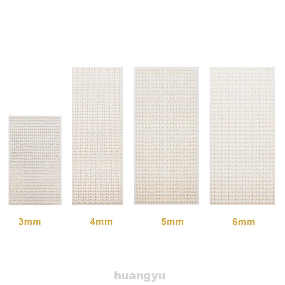 (hàng Mới Về) Miếng Dán Ngọc Trai 3d 3mm 4mm 5mm 6mm Tự Dính Trang Điểm Mặt Và Cơ Thể | BigBuy360 - bigbuy360.vn