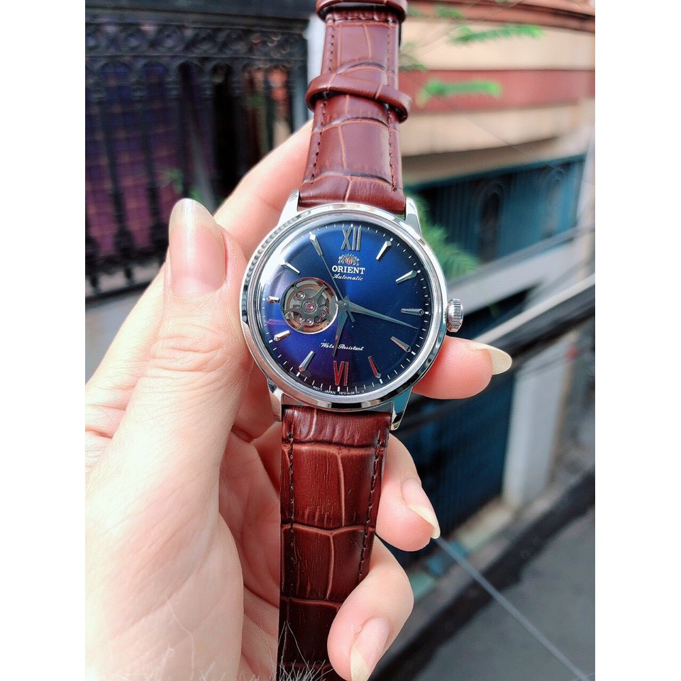 Đồng hồ nam orient automatic dây da , máy cơ ,size 40mm , kính sappire