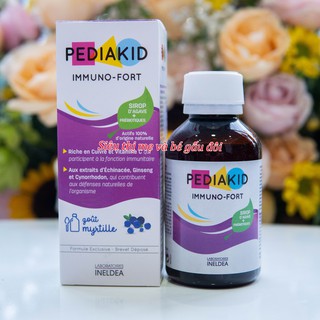 Siro Pediakid Immuno - Fort Tăng Sức Đề Kháng Cho Bé 6m+  125ml