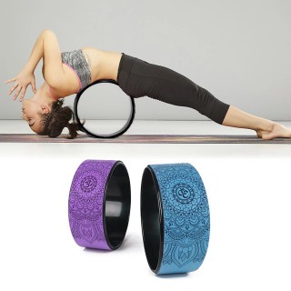 Vòng tập yoga cao su Pu  in hoa văn cao cấp chống trơn trượt 100% khung nhựa abs