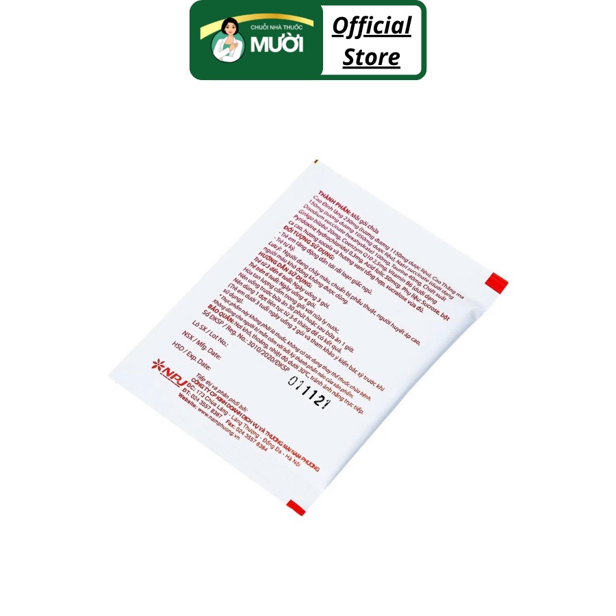 Vương Não Khang - Bột uống tăng cường trí não cho trẻ - NPJ - Hộp 30 gói