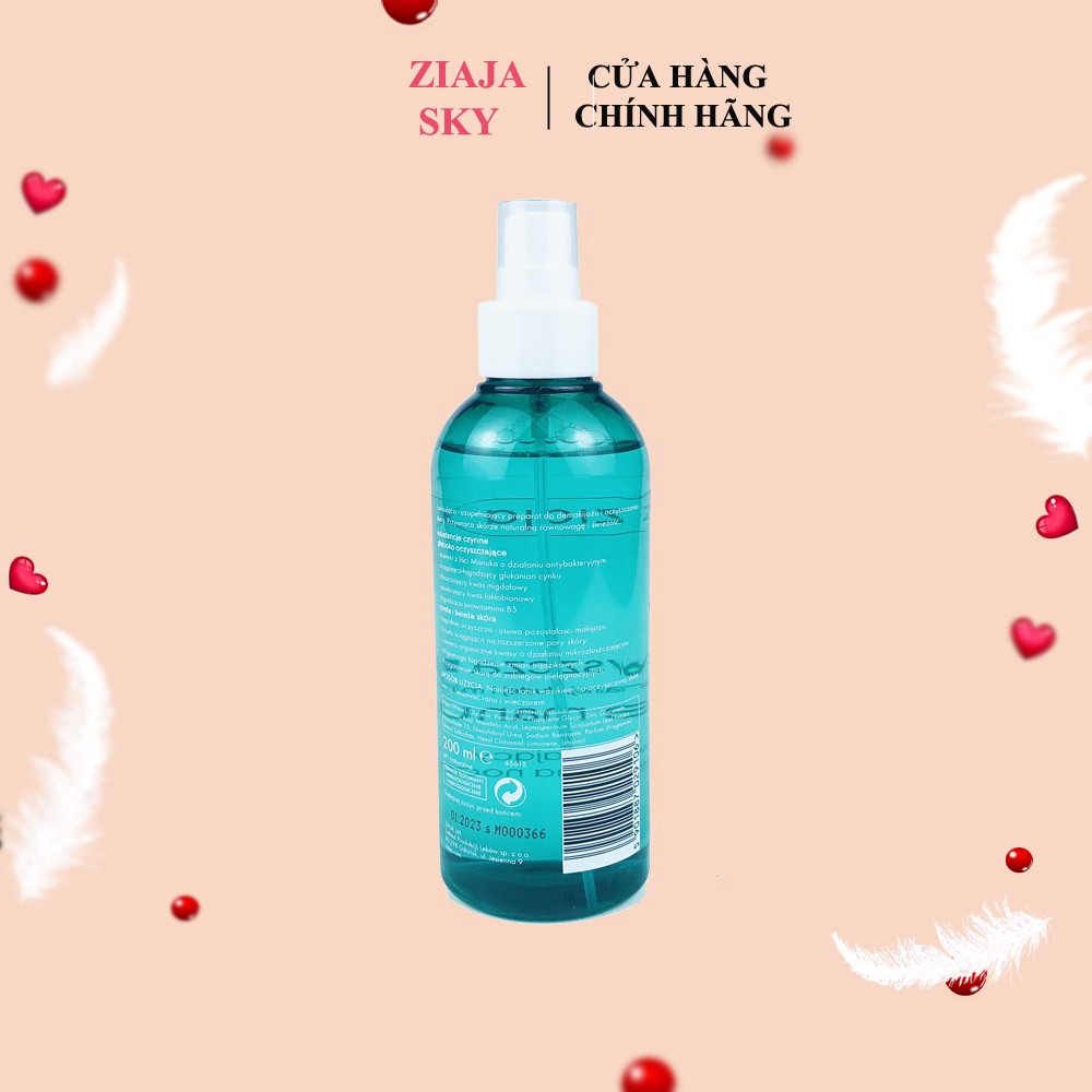 Nước Hoa Hồng Chiết Xuất Thảo Dược Lá Cây Manuka - Ziaja 200ml