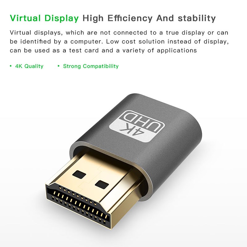Đầu cắm chuyển đổi cho Ghost DDC EDID màn hình ảo HDMI CSF | BigBuy360 - bigbuy360.vn