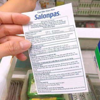 Cao dán Salonpas Hộp 20 miếng
