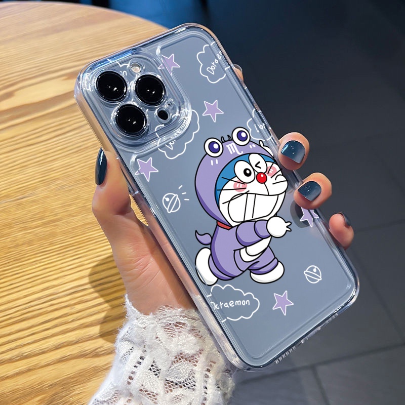 Ốp Điện Thoại TPU Gel Đệm Khí Chống Rơi Hình Doraemon Stitch Cho Samsung Galaxy S22 Plus Note 20 Ultra 10 S21 FE S20