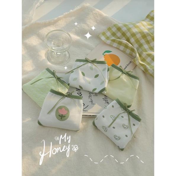 Quần Lót Nữ Softie Cotton Xanh Lưng Vừa Thoáng Khí Thoải Mái Cho Nữ 299