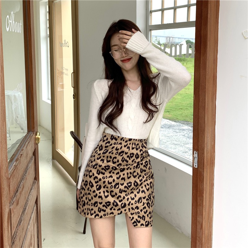 Chân Váy Chữ A Lưng Cao Họa Tiết Da Báo Cá Tính Cho Nữ | BigBuy360 - bigbuy360.vn