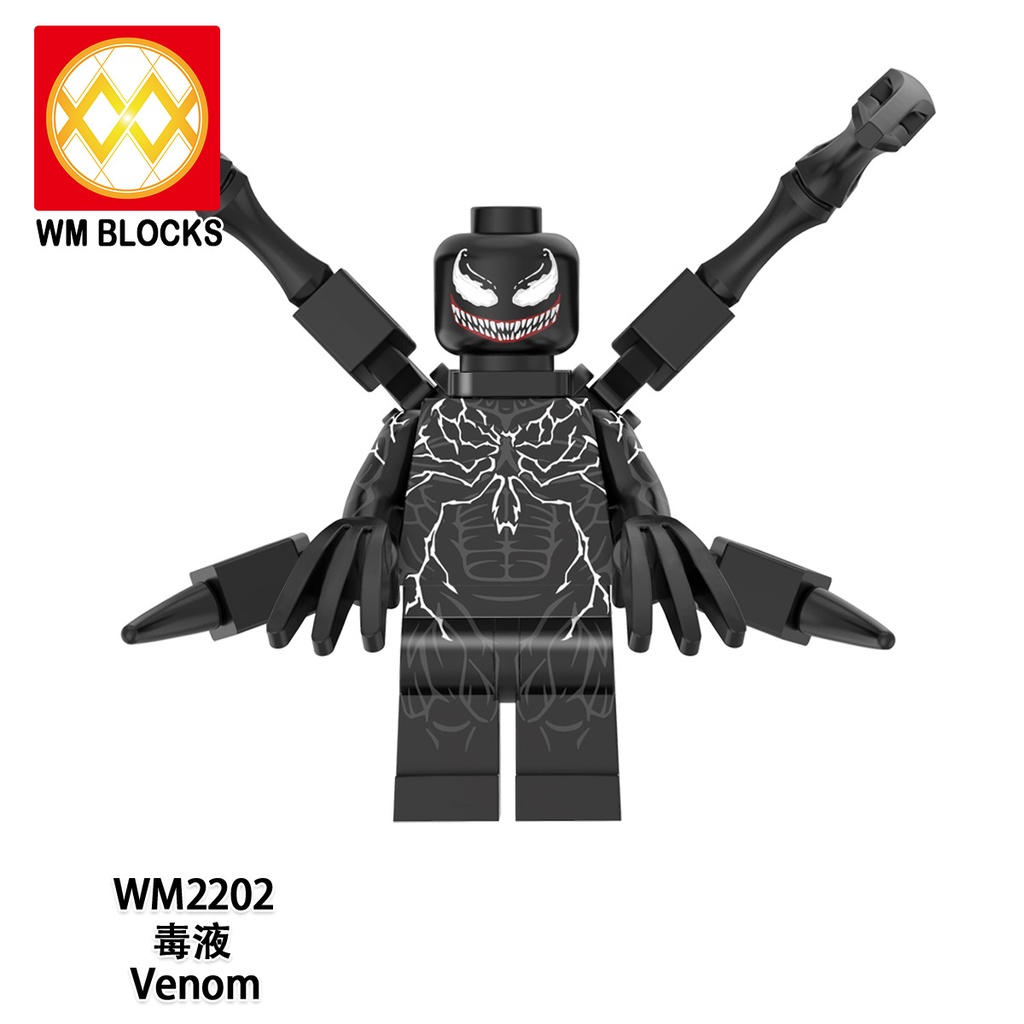 Minifigures Bigfig Nhân Vật Marvel DC Venom Carnage Anti-Venom Scream WM6120 Mẫu Mới Ra - Đồ Chơi Lắp Ráp