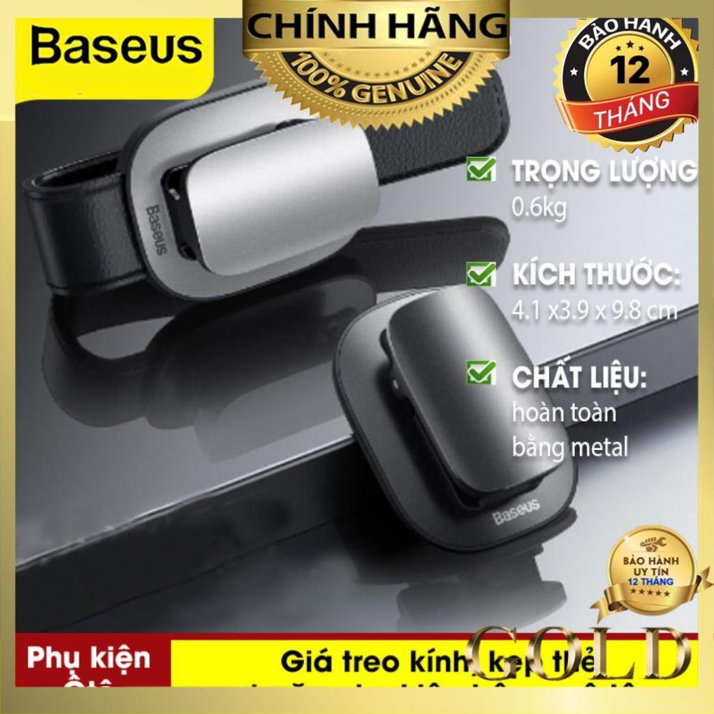 Giá Treo Kính, Kẹp Thẻ Hoặc Phụ Kiện Trên Xe Ô Tô Baseus Platinum Vehicle Eyewear Clip (Clamping Type / Paste Type)