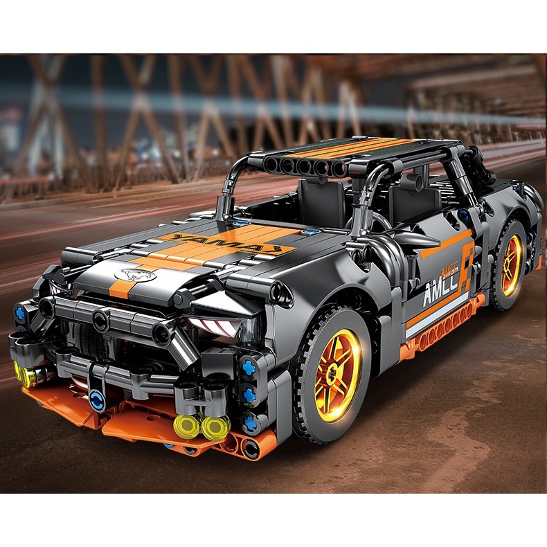 Đồ chơi lắp ráp mô hình xe ô tô Technic Xe Dark Mustang 1029 - 505 pcs