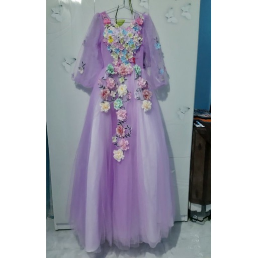 HÀNG ORDER NHẬP KHẨU 2 - 3 TUẦN - Đầm hoa dạ hội thanh lịch - Chát ib với shop trc khi đặt hàng