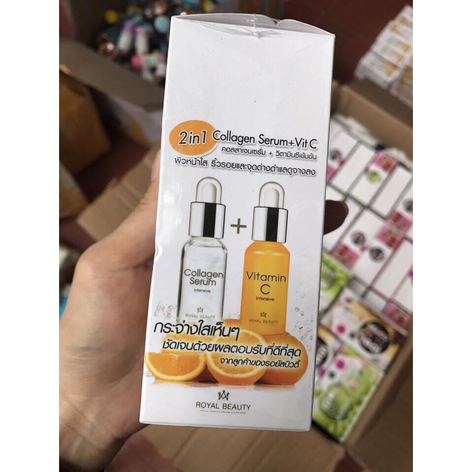 Collagen Serum + Vitamin C 2in1 Thái Lan 8ml | BigBuy360 - bigbuy360.vn