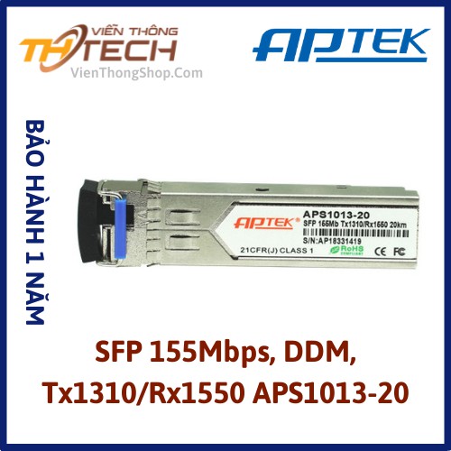 Bộ Thu Tín Hiệu SFP 155Mbps ApTek APS1013-20