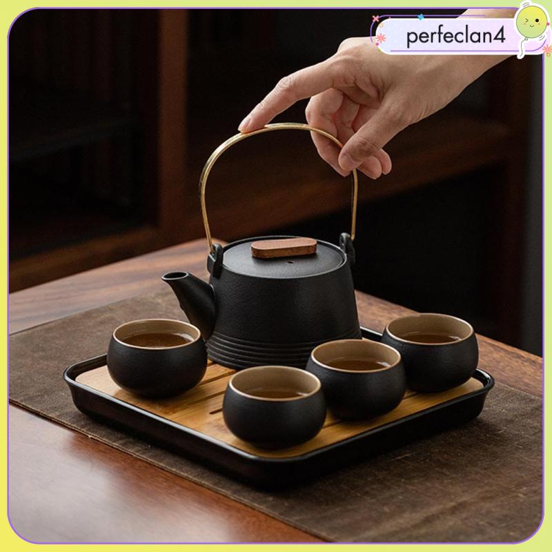 Bộ ấm trà bằng gốm dùng cho văn phòng và du lịch