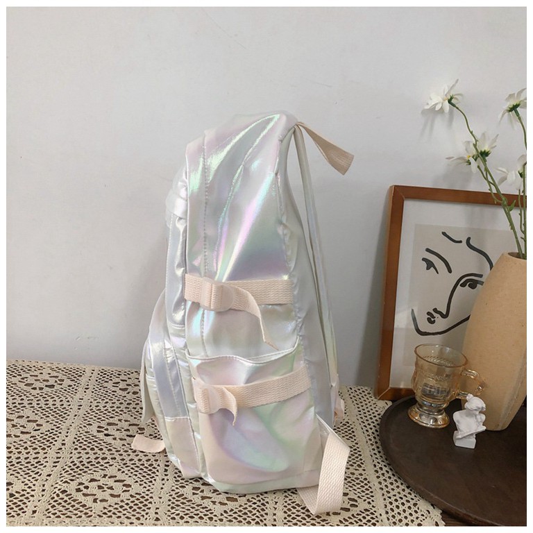 Balo đi học BAIYIRONG bóng, hologram  chống thấm nước