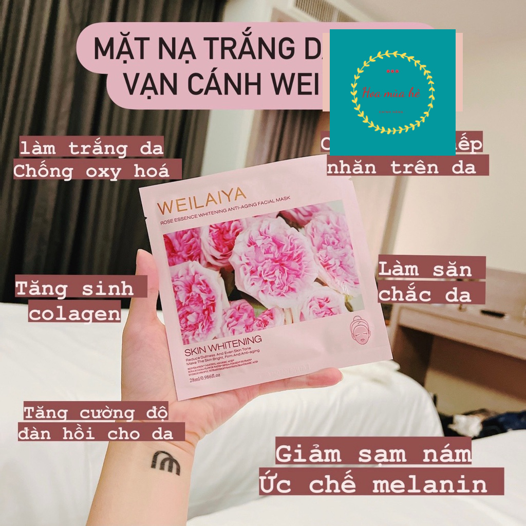 Mặt nạ trắng da hồng vạn cánh Weilaiya chính hãng giá 1 miếng