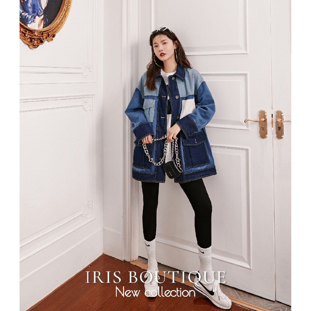 Iris Boutique Blue combo Áo blazer nắp túi Thailand | BigBuy360 - bigbuy360.vn