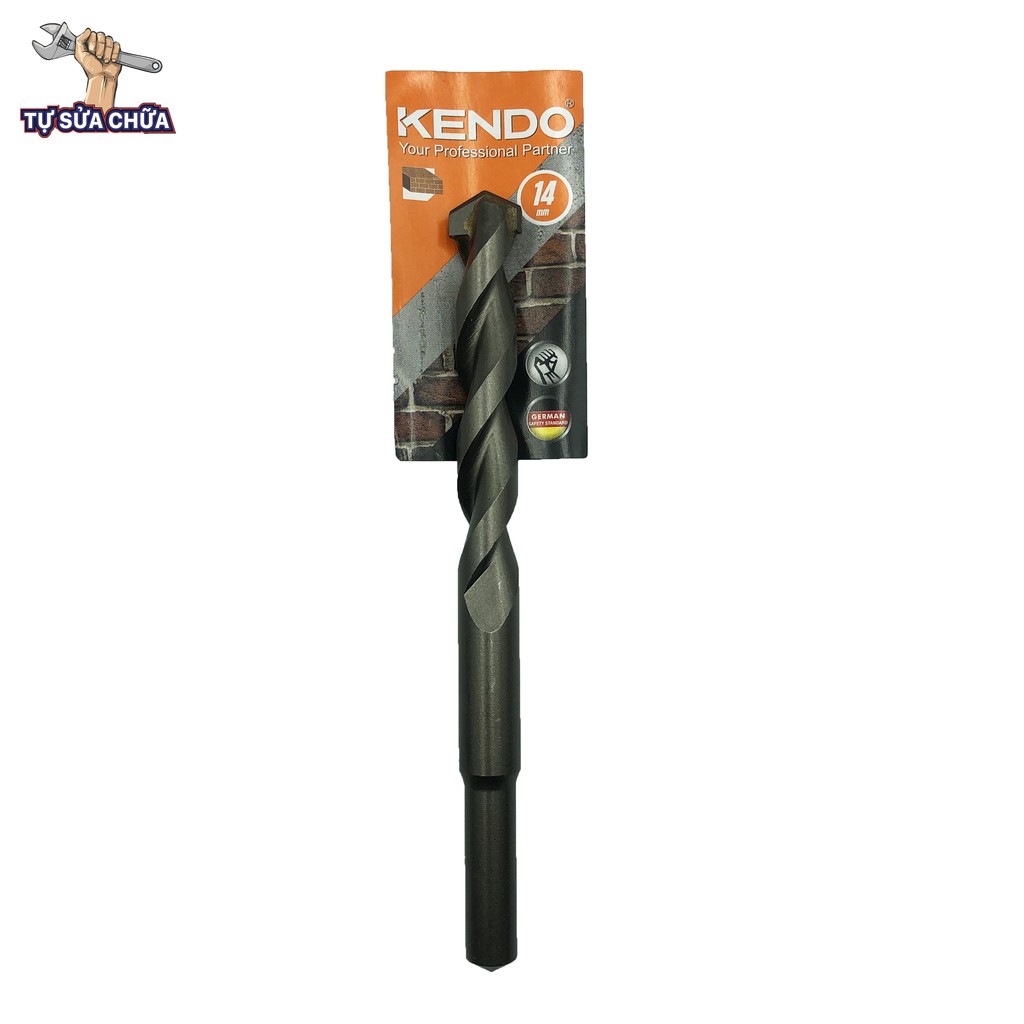 Mũi khoan tường, khoan bê tông đuôi kẹp KENDO chính hãng 6mm 10mm 12mm siêu bền đẹp