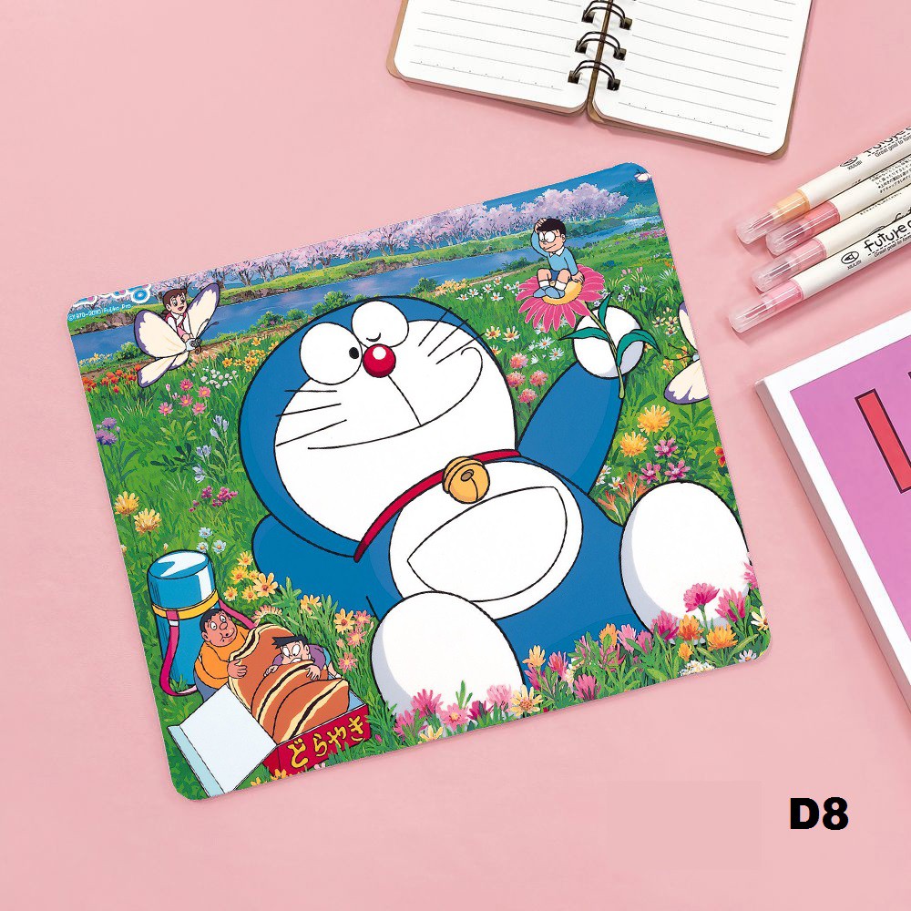 Lót chuột - DORAEMON -Khổ 21x24x3 bo biền