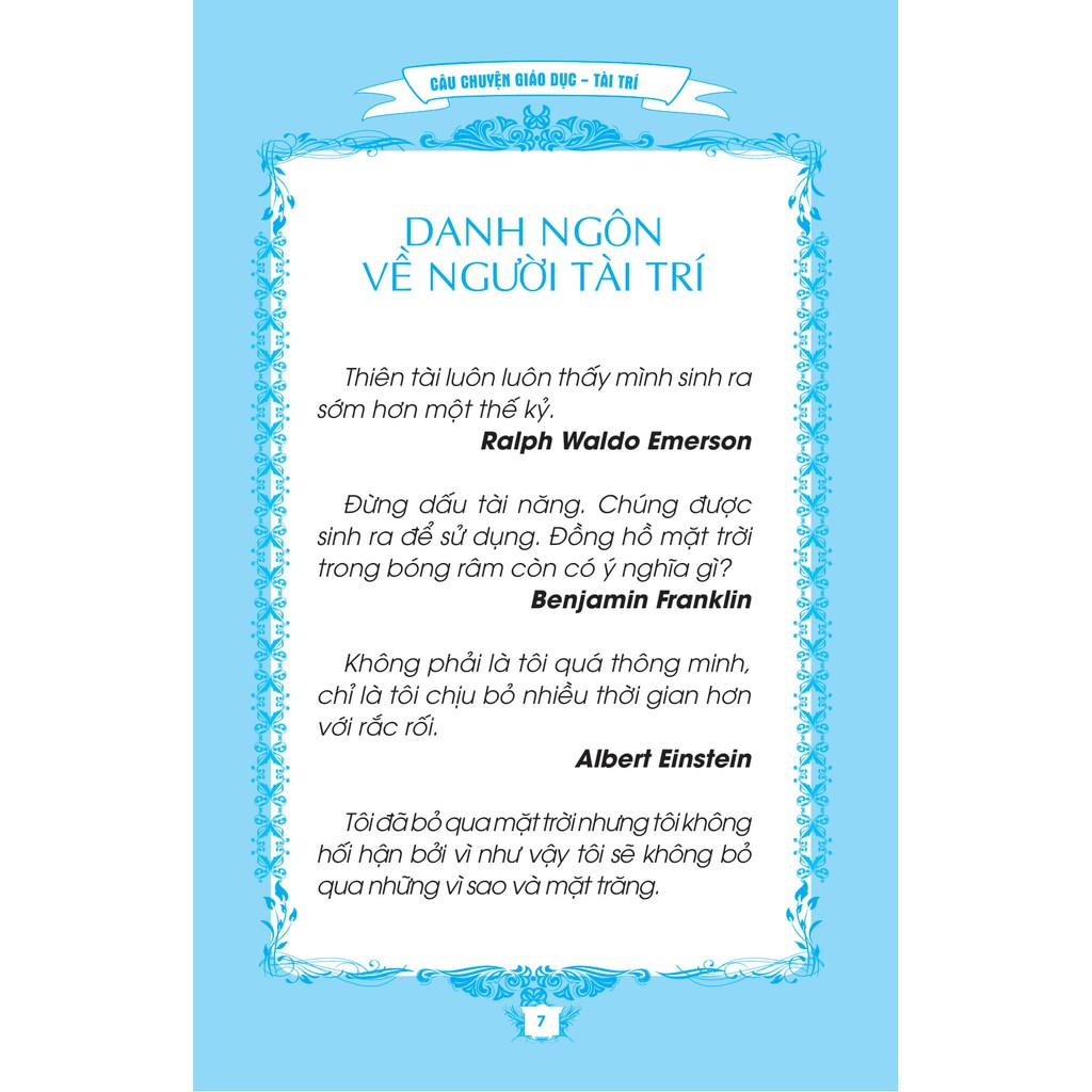 Sách - Câu chuyện giáo dục - Tài trí