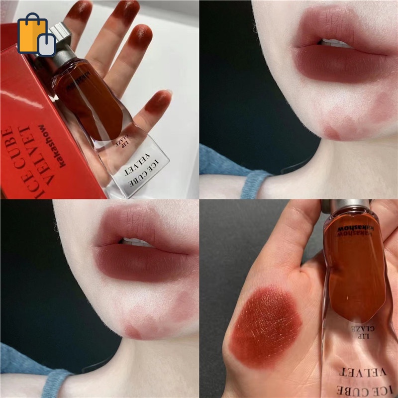 Kakashow Son Môi Màu Bóng Mờ Mịn Như Nhung Màu Trắng Không Dính Thành Cốc YR Oyou