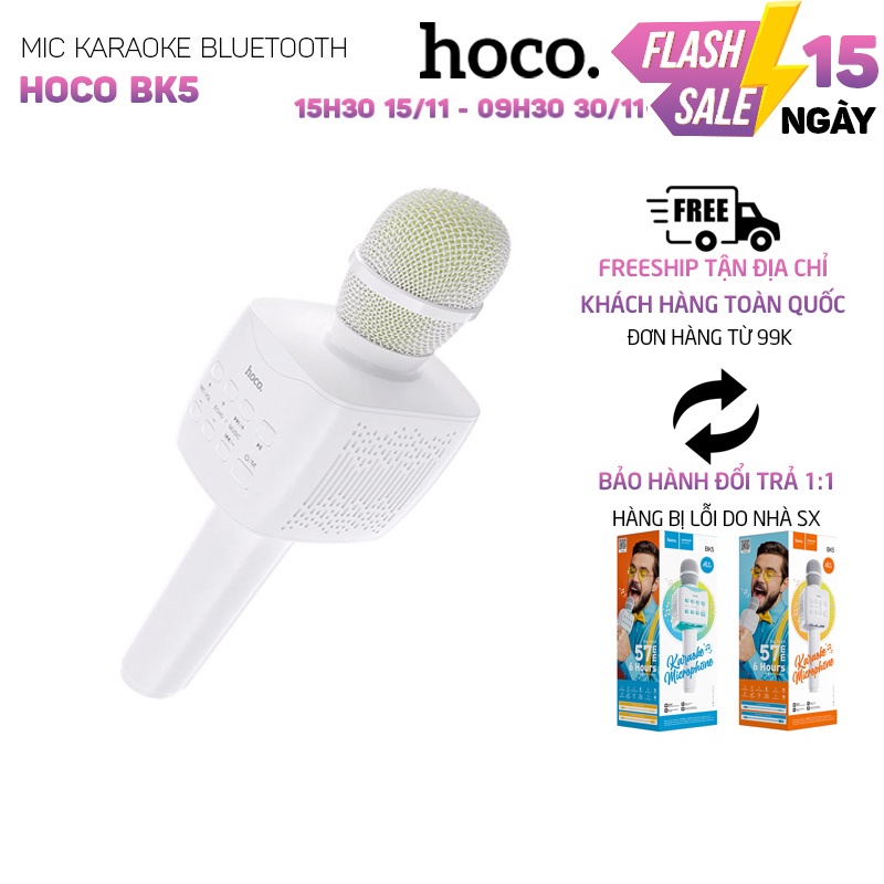Mic karaoke Bluetooth V5.0 Hoco BK5