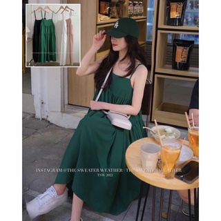 Váy hai dây voan bồng bềnh dây điều chỉnh the.sweaterweather TSW
