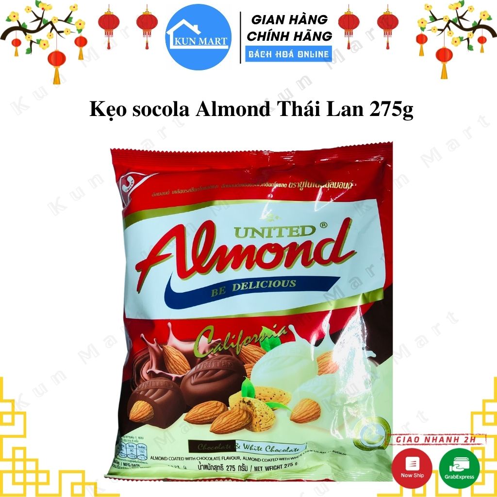 Kẹo socola  Kẹo socola Almond Thái Lan 275g