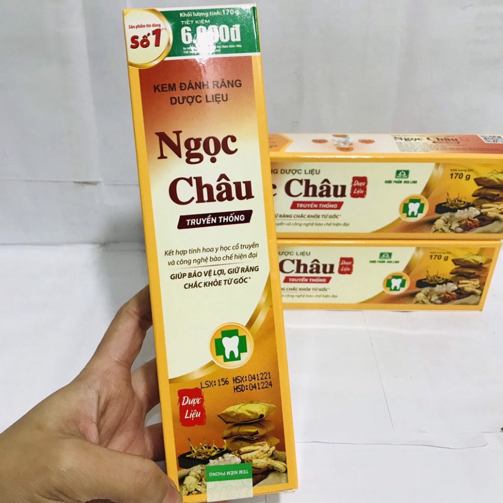 Kem đánh răng dược liệu Ngọc Châu (100G -170g)