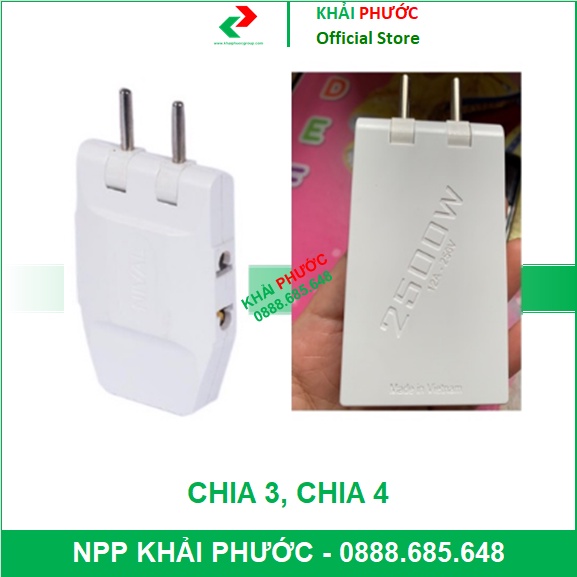 Ổ cắm Phích cắm chia 3 4 5 đầu nối 3 4 5 đa năng thông minh - KHẢI PHƯỚC ELECTRIC